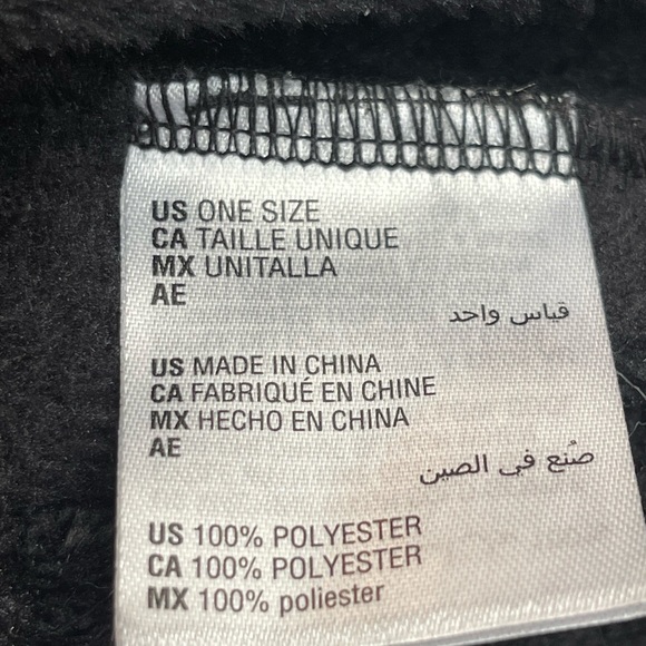 Men’s Club Room Black Plush Shawl Collar Robe w/ Open Front and Self Tie, OS - Picture 8 of 9